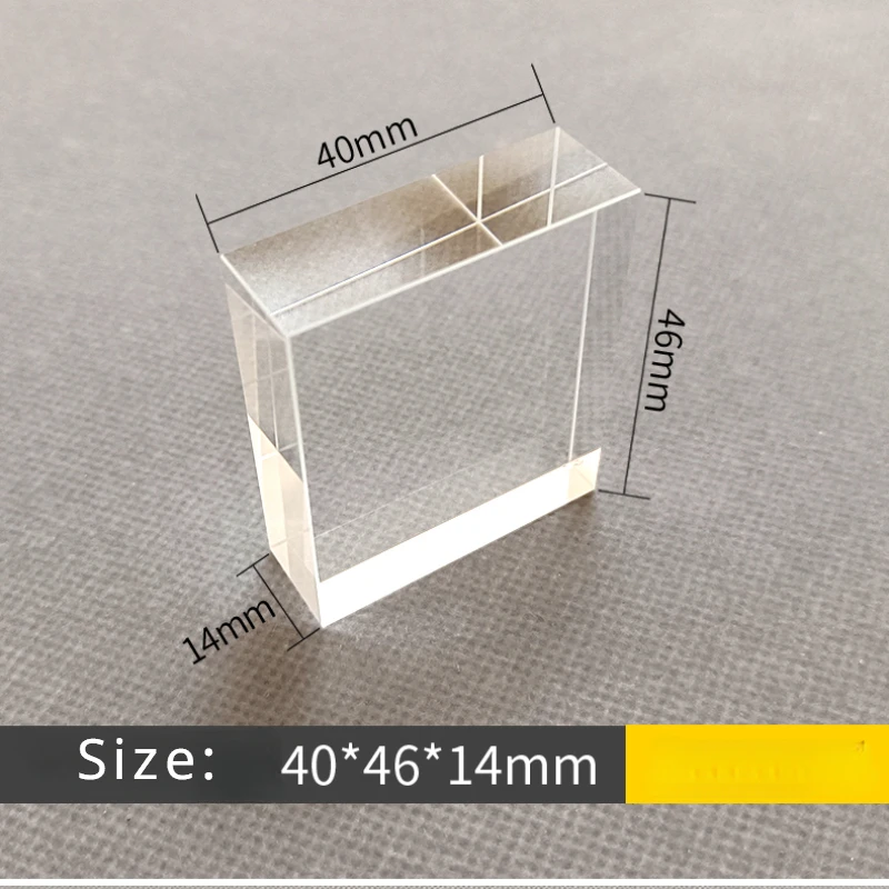 40X46X14 mm Rectangular Prism  Beauty Instrument Prism Light Guide Column Precision High Optical K9 Glass