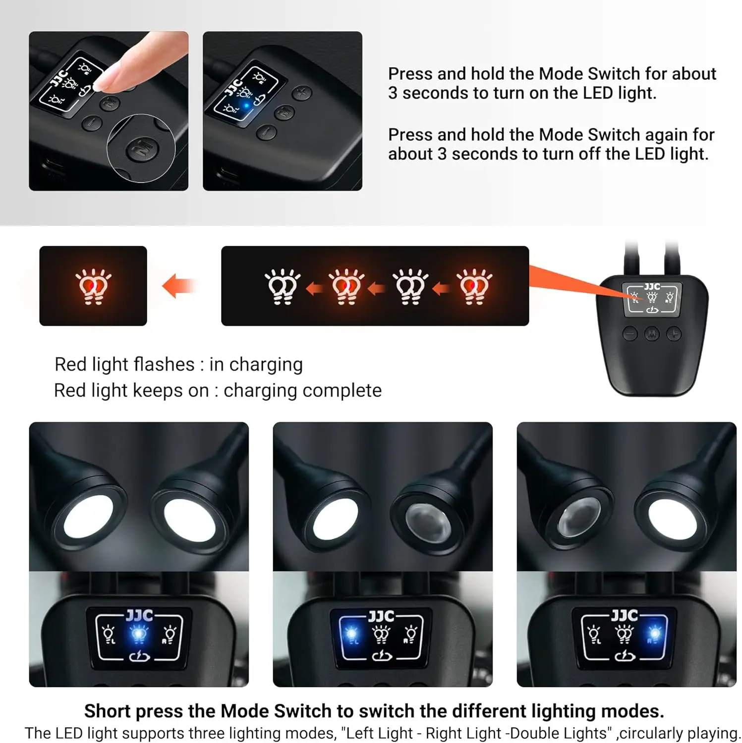 Luz de braço macro LED com brilho de 10 níveis, CRI 95+ 5600K para câmera DSLR close-up