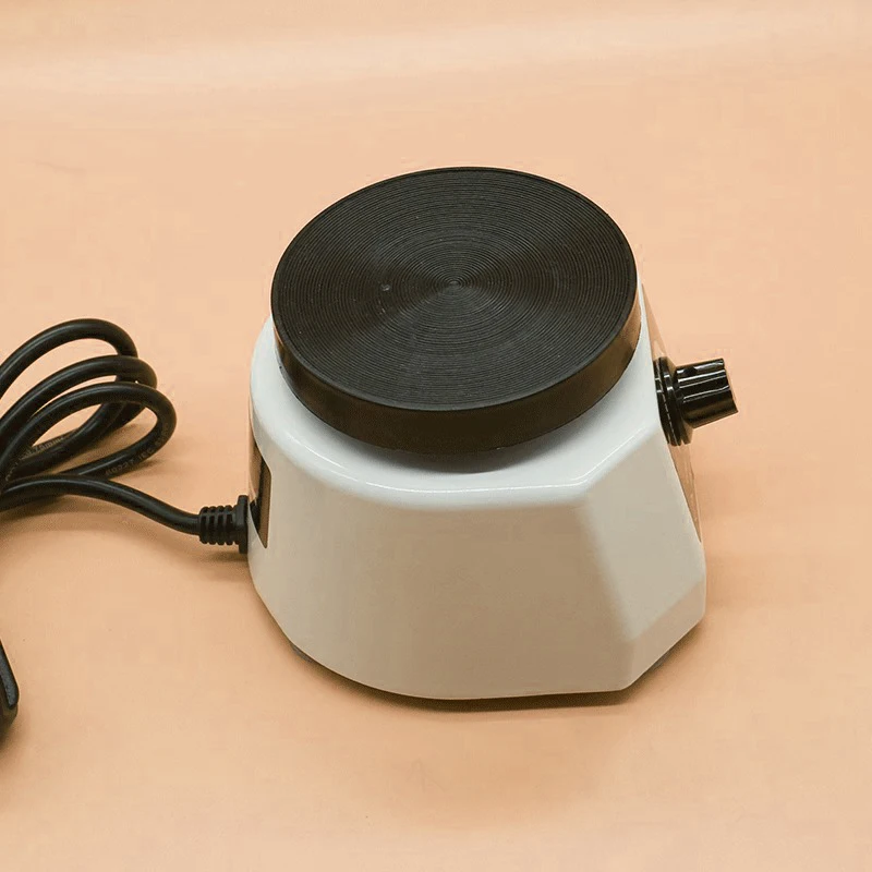 Dental Vibrating Plate Vibrating Table High Power 100W Dental Vibrator Round Plaster Oscillator Non-Slip Lab Vibrator 220V/110V