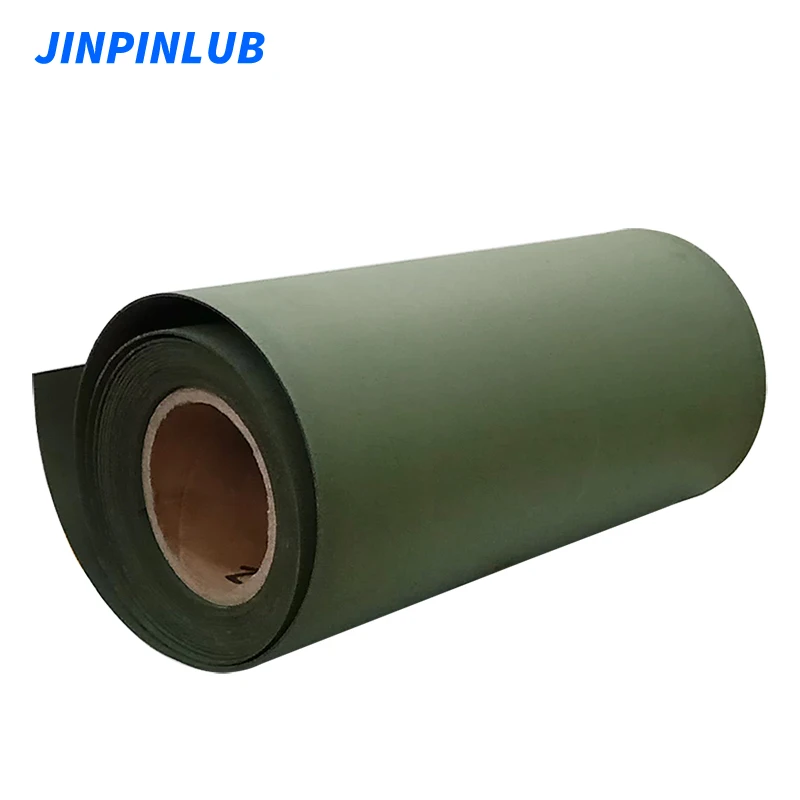 JINPINLUB 1.5 2.0 2.5mm Green guide rail soft tape low friction wear-resistant sheet PTFE adhesive tape for CNC