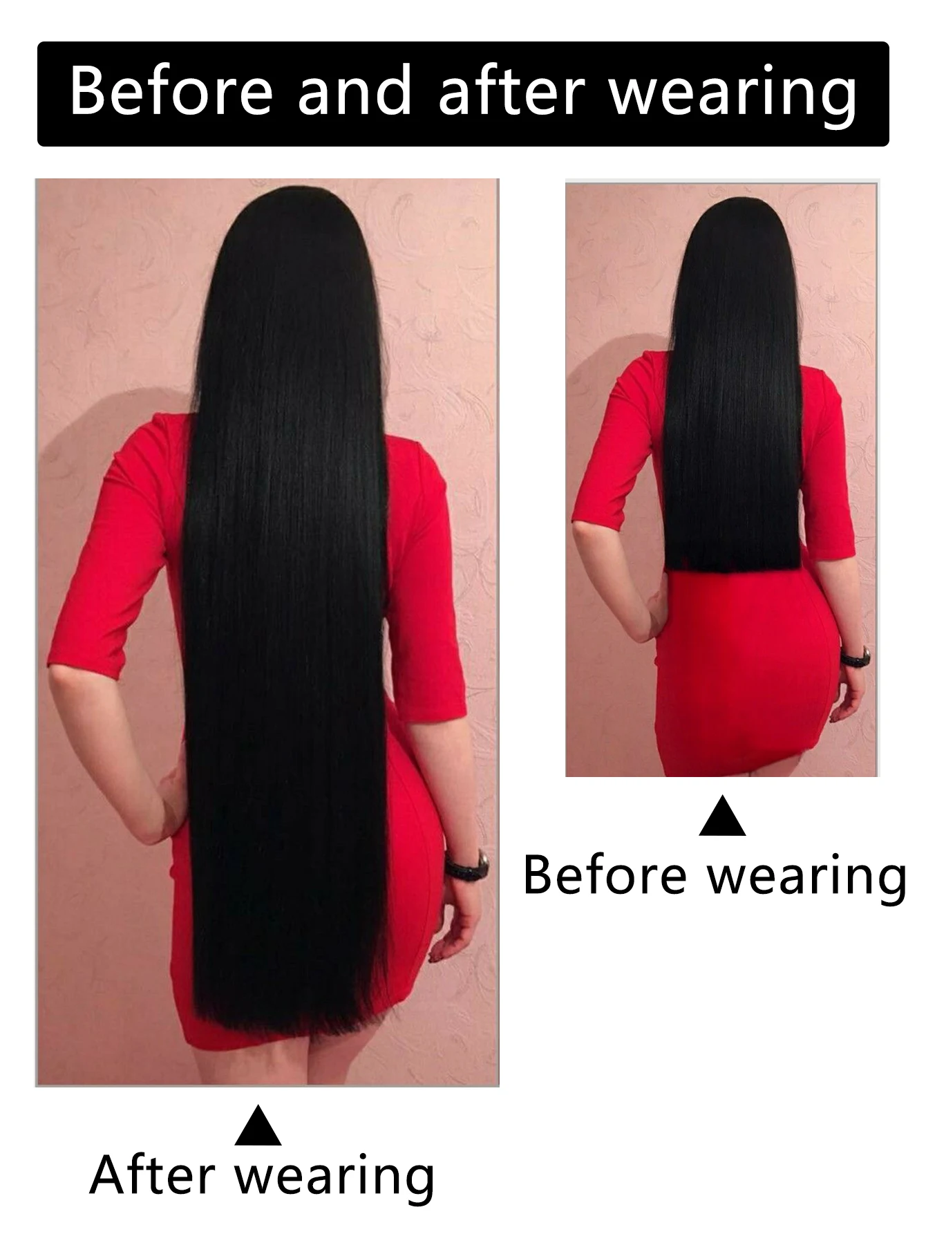 Synthetic 5 Clip In Hair Extensions Long Straight Hairstyle Hairpiece Black Brown Blonde 80CM Natural Fake Hair For Women