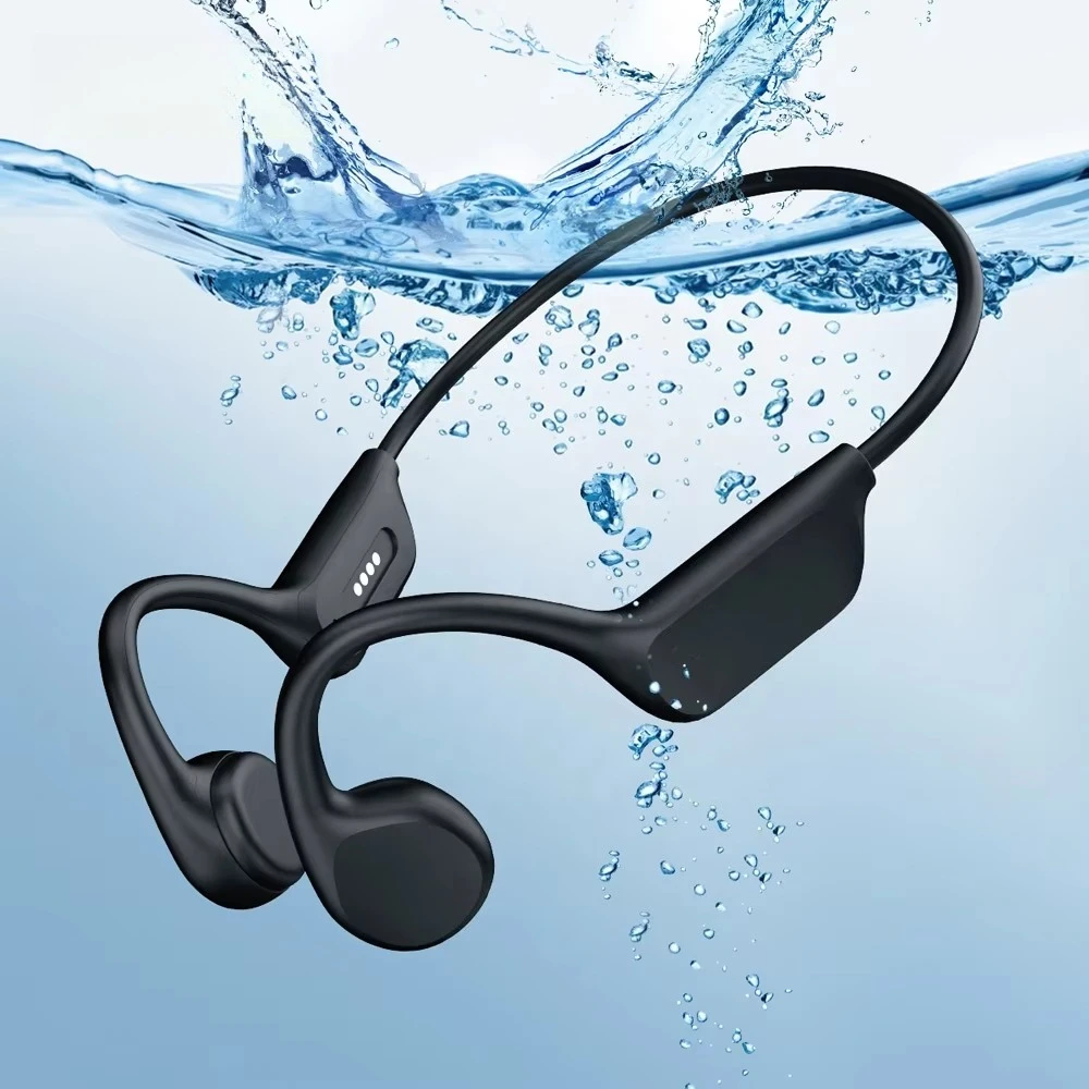 

IPX8 waterproof headset swimming bluetooth headset with 32G sports wireless earplugs stereo bone conduction headset