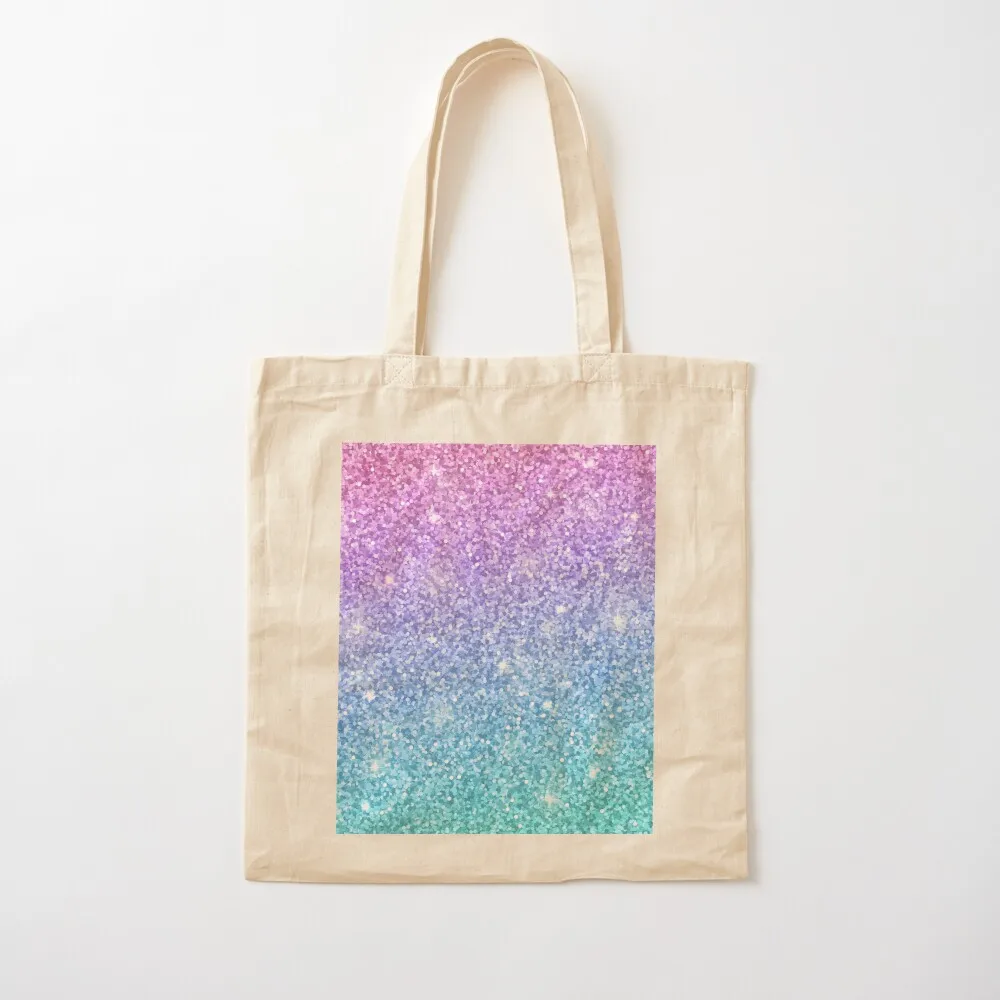 Purple Turquoise Blue Gradient Ombre Stardust Tote Bag