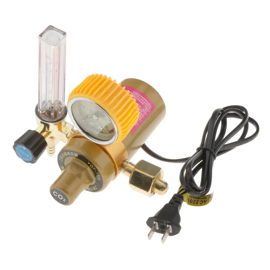 เกจวัดแรงดันแก๊สคาร์บอนไดออกไซด์ CO2 สำหรับงานเชื่อมทองเหลือง 15Mpa
