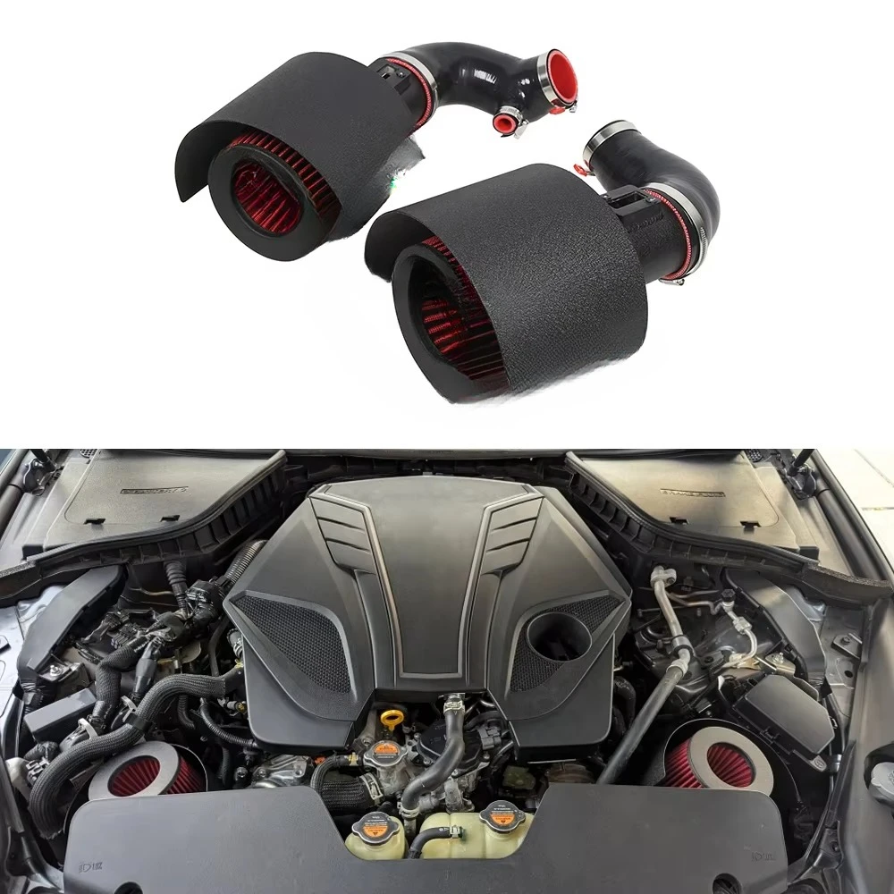 Cold Air Intake Kit+ Heat Shield for Infiniti Q50 Q60 3.0L Twin Turbo VR30DDTT 2016+