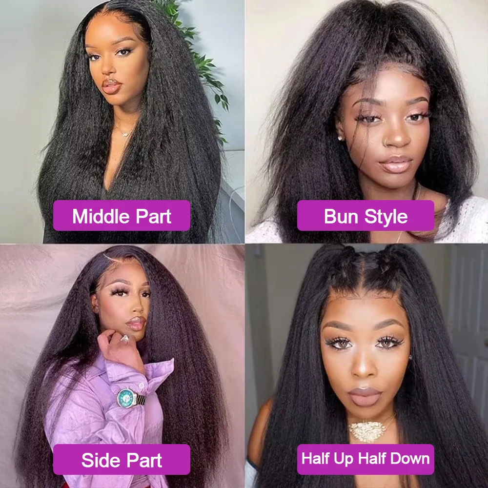 300% الكثافة غريب شعر طبيعي مفرود باروكة 360 HD كامل الدانتيل الباروكة الأمامية البرازيلي 30 40 بوصة الدانتيل الجبهة باروكة من شعر طبيعي للنساء