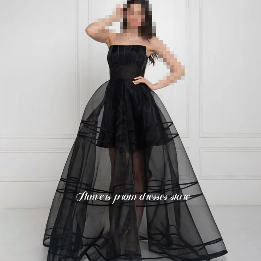 

Flowers Prom Dress A Line Party Dress Evening Dress Illusion Formal Occasion Dresses with Pleats فساتين مناسبة ر Customized