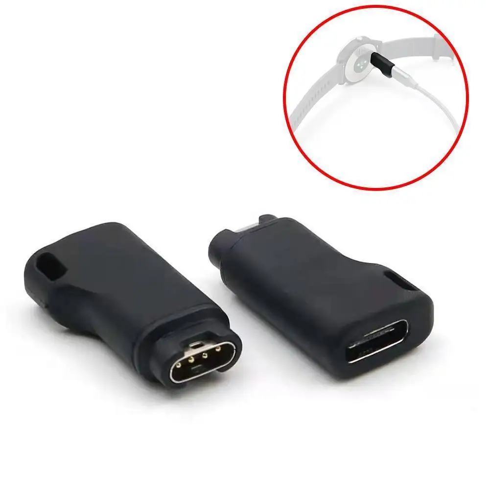 Nowy, wysokiej klasy uniwersalny adapter ładowania typu C/Micro USB/iOS do ładowarki Garmin Fenix 6 6S 6X 5 5S 5X R6P9