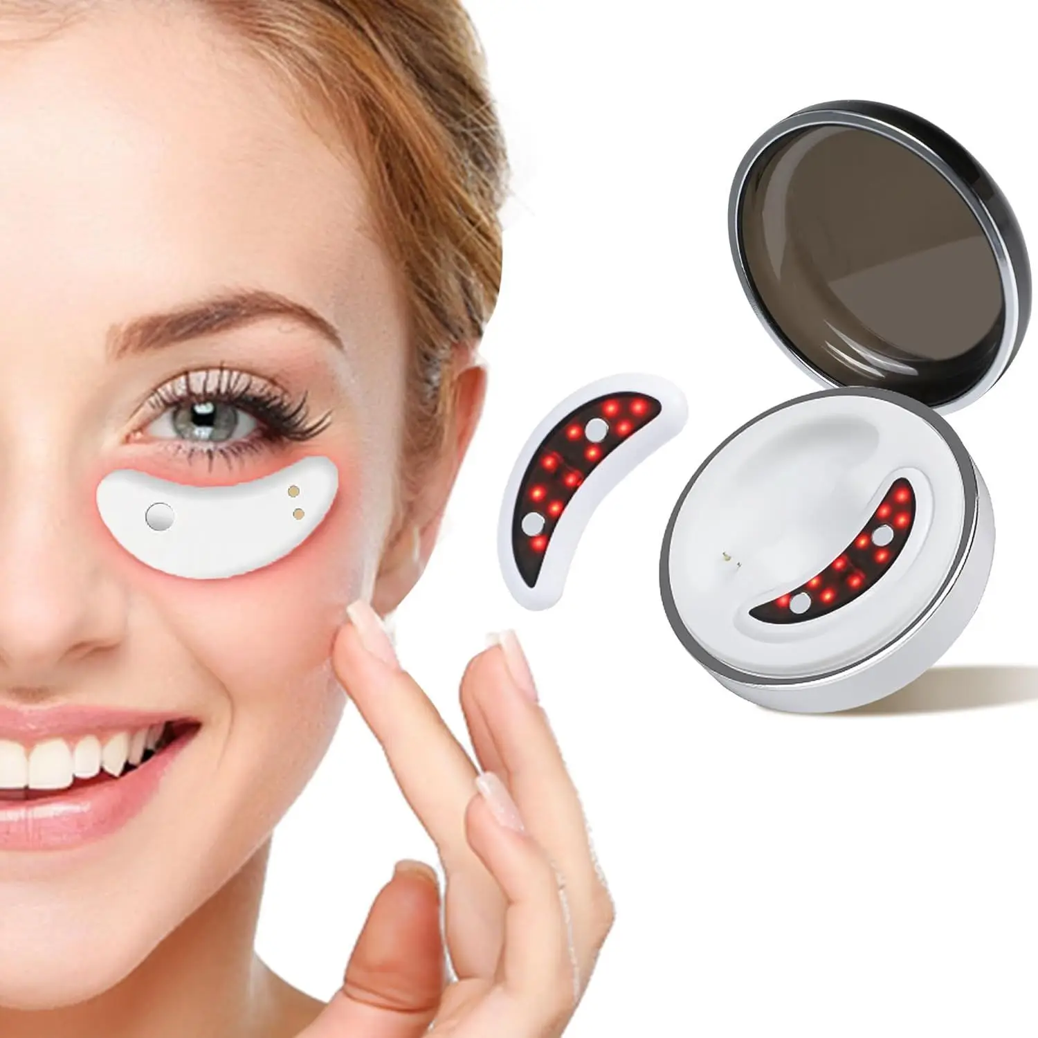 Eye micro-current hot compress massage to dilute dark circles and beauty instrument