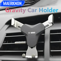 Gravity Car Phone Holder Stand Air Vent Mount Universal Smartphone Holder In Car GPS Support Stand For iPhone 15 Samsung Xiaomi