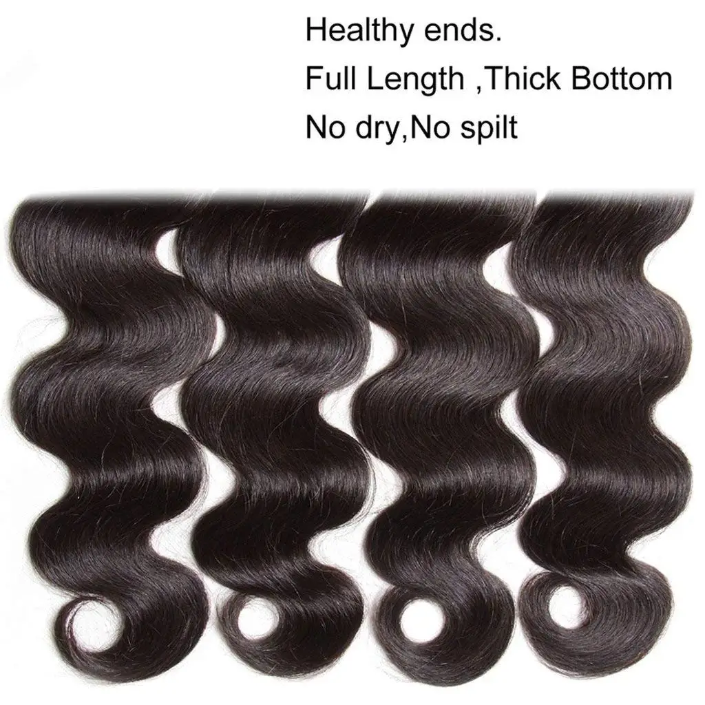 10A Body Wave Bundles Human Hair 22 24 26 Inch Human Hair Bundles 100% Brazilian Virgin Hair Body Wave