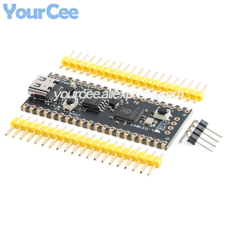 5 قطعة/1 قطعة RP2350A V20 4MB 16MB فلاش تطوير الأساسية لوحة تركيبية RP2350 RISC-V Hazard3 520KByte MicroPython/C/C ++ C لاردوينو