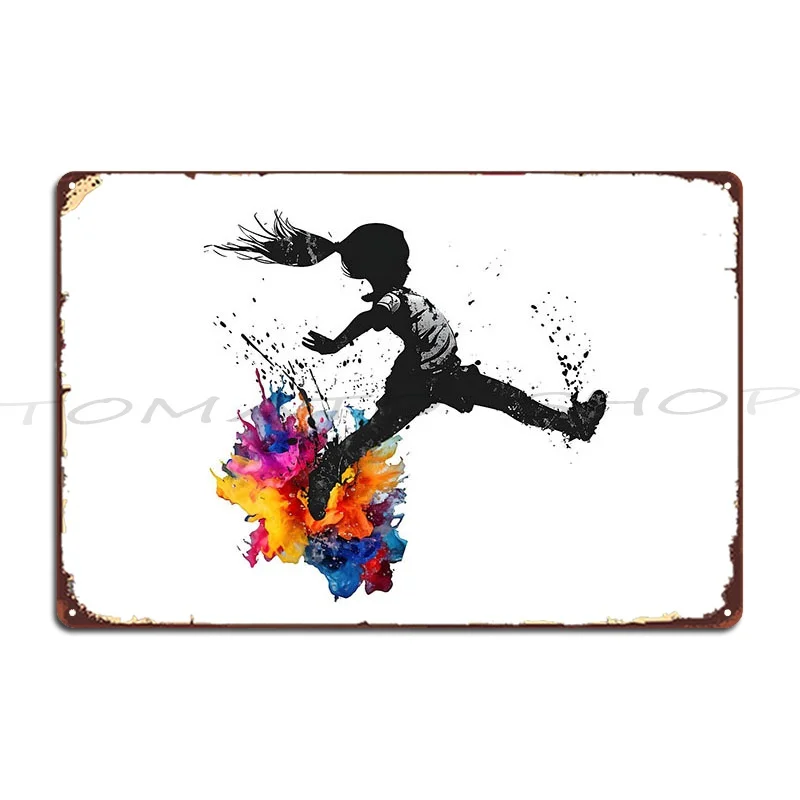 Banksy Stencil Style Urban Graffiti Metal Sign Plaques Wall Plaque Garage Plaques Printing Tin Sign Poster