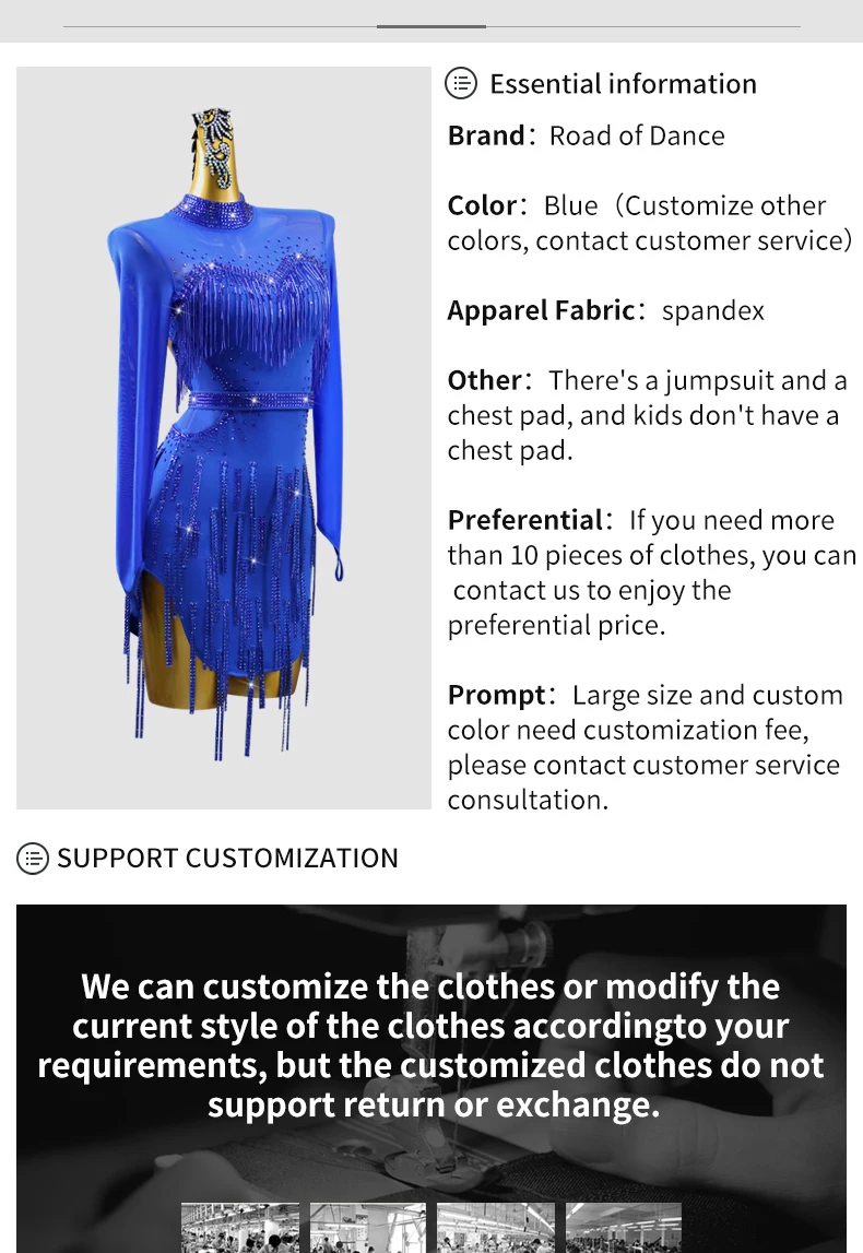 2026 Lateinamerikanische Tanzkleidung Mädchen Elegantes Partykleid Damen Abendkleid Kabarettanz-Set Damen Wettbewerbs- und Amerikanisches Übungskostüm – Detail 3