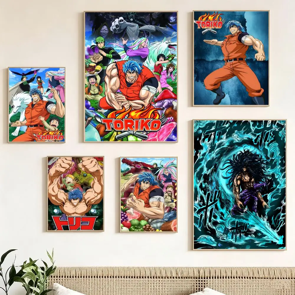 Japanese manga T-Toriko Poster Pegatina artistica HD autoadhesiva impermeable para salon dormitorio
