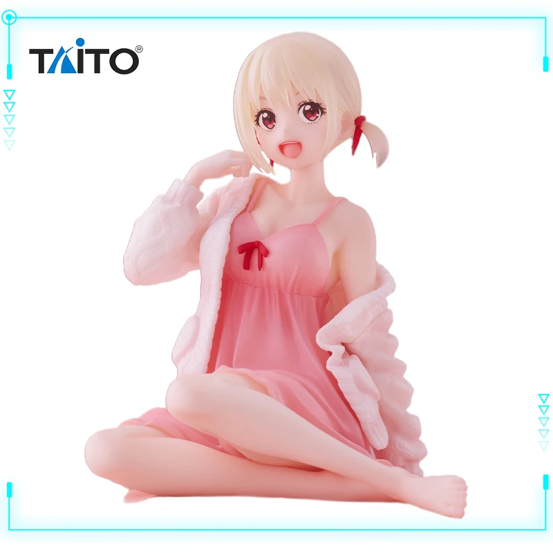 Taito-Original Genuine Desktop Bonito Modelo de Anime Brinquedo, Lycoris Recoil, Nishikigi, Chisato Inoue, Takina Loungewear, Ver 13cm