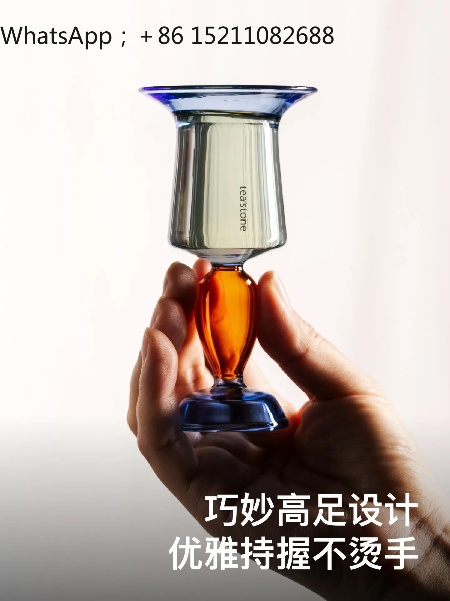 LLY glazed teacup tea set borosilicate glass gift box cup Mid-Autumn Festival gift box