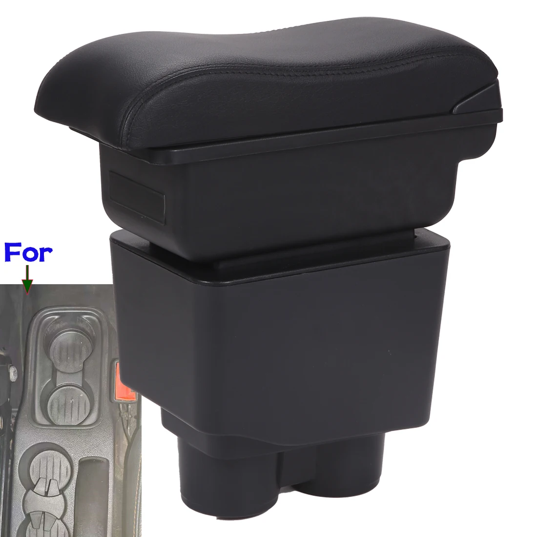 Reposabrazos para Ford Figo, reposabrazos para FORD KA Plus, piezas interiores para coche, caja de almacenamiento central, piezas de reequipamiento, accesorios para coche