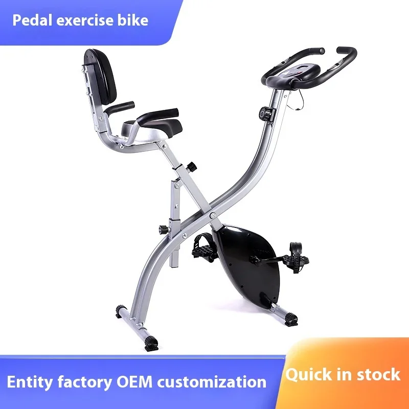 Small Pedal Indoor Spin Bike Home or Office Use Foldable Magnetic Control Fitness Equipment for Home or Office Use