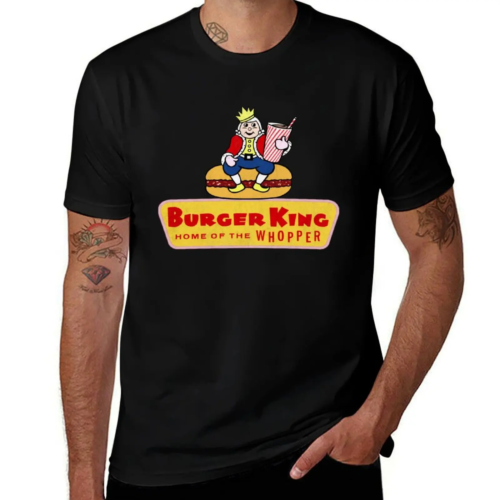 

Defunct 1966 Burger King Mascot T-Shirt t shirt for man t shirts for man pack cotton