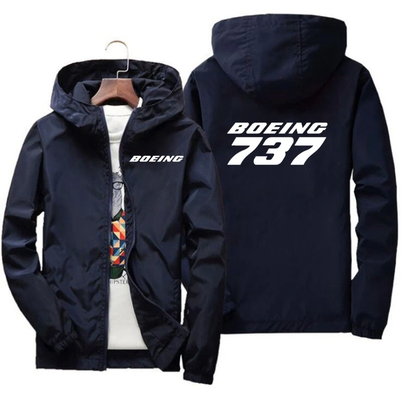 2024 hot New Mens Hoodies Boeing 737 777 767 Print Men Coat Casual Jogging Thin Jacket Harajuku Zipper Hoodies Sweatshirts