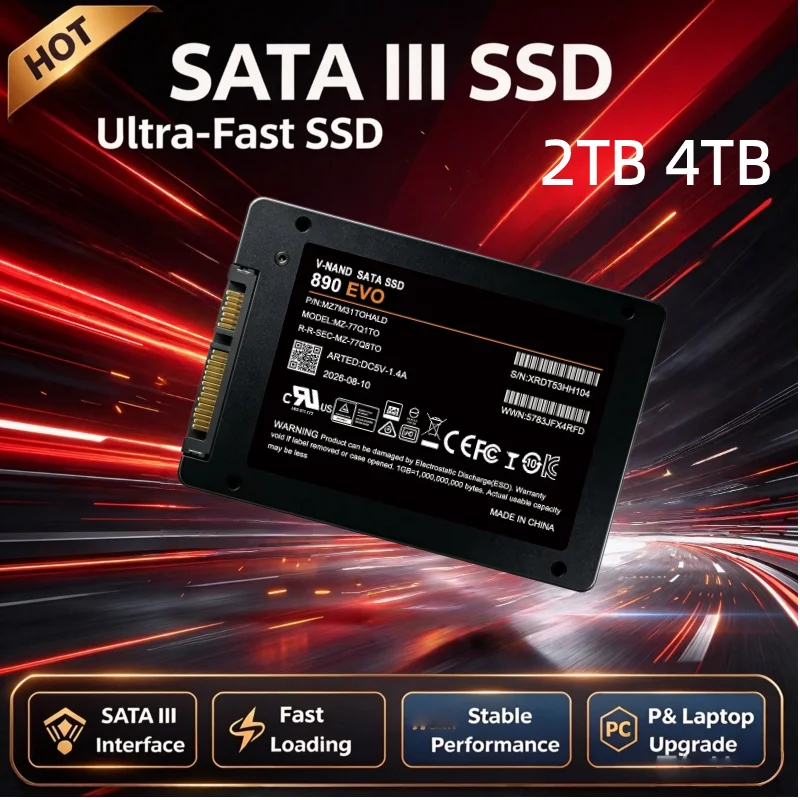 SATA III 2.5 Inch Original SSD 500GB 1TB High Speed Internal Solid State Drive 890 EVO Hard Disk Storage for Desktop Laptop