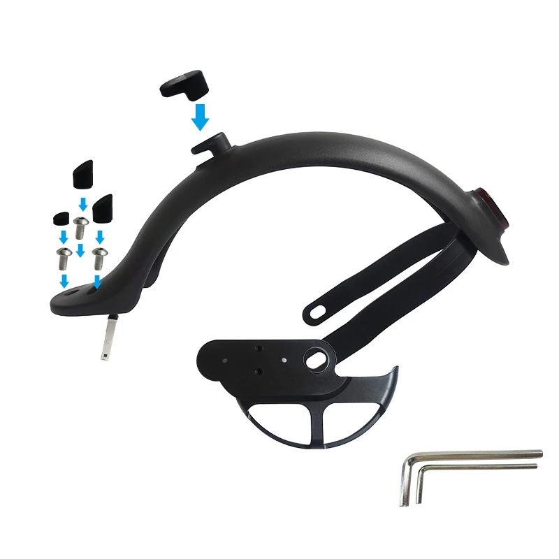 Kit de garde-boue et de feu arrière pour scooter Xiaomi M365 Pro, amortisseur, garde-boue, accessoires, rapide, ket