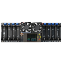 18650 Lithium Battery Auto Charge/Discharge Tester 8CH Capacity Internal Resistance Tester with 2.4-in Screen Curve Display