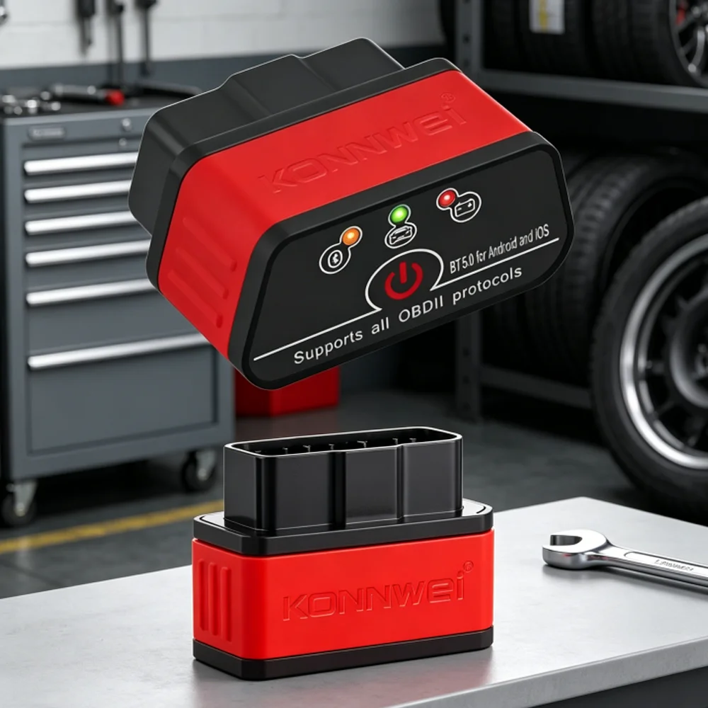 Picture 6: Bluetooth 5.0 OBDII Code Reader KONNWEI KW903 ELM327 V1.5 Car Diagnostics Scanner Tool Compatible with Android and iOS