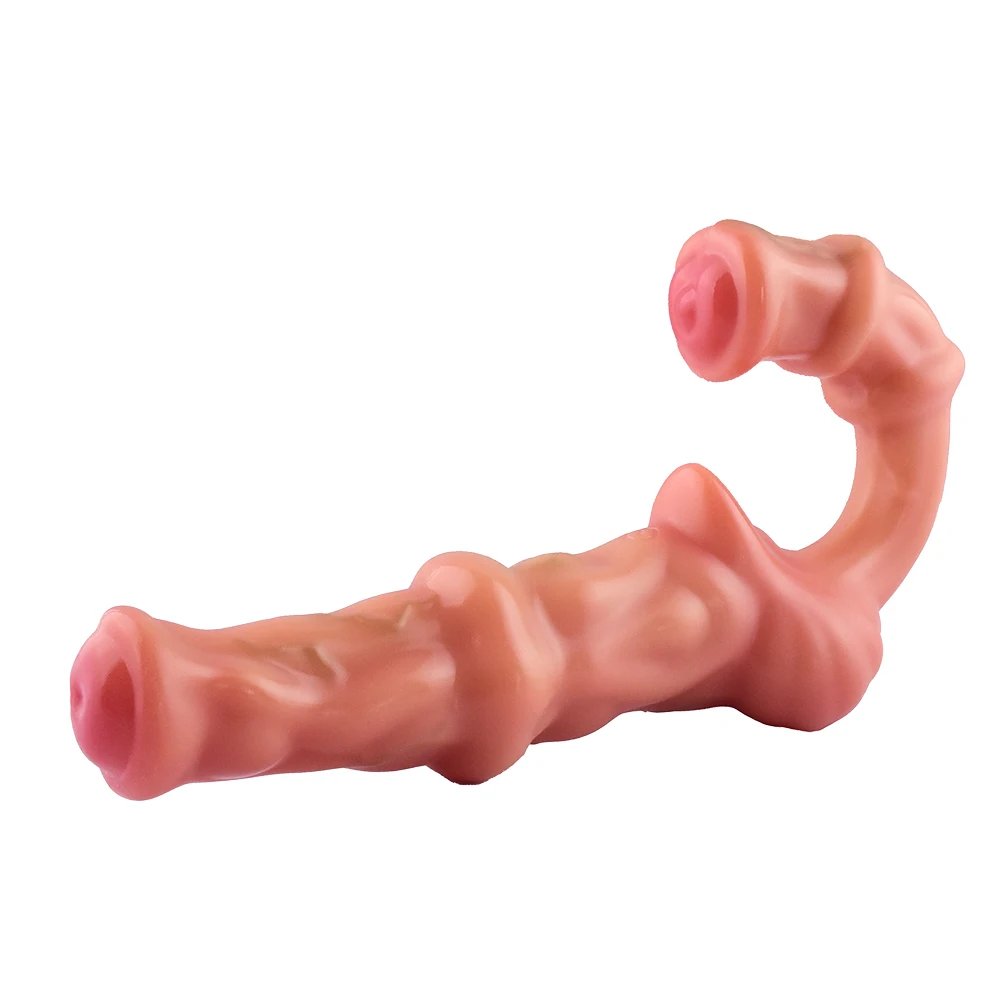 YOCY Strap On Double Head Dildo Vibrator Realistic Wearable Massager Artificial Dildo For Lesbian Adult Products Sex Toy for 18+ view 5