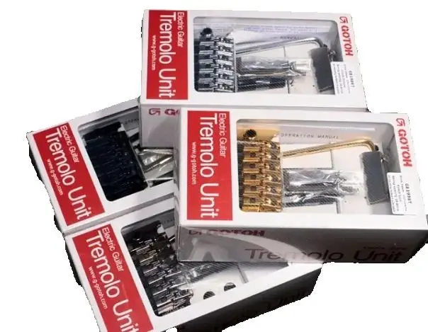 Original Genuine GOTOH GE1996T Locking Tremolo System Bridge Without Locking Nut ( Chrome  ) MADE IN JAPAN