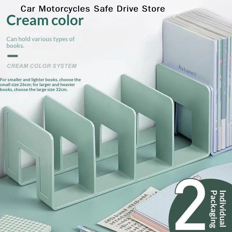 【M】Multi-function Book Magazine Bookshelf Storage Bookends Stand Desk Organizer Holder For Books CD Files School Office Supplies view 5