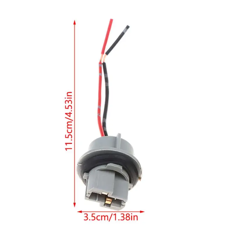 **2Pcs T20 7443 W21/5W 7440 W21W Socket Adapter Female Plug For Car Brake Light