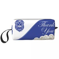 Travel Zeta Phi Beta Sorority Toiletry Bag Kawaii Greek Letter 1920 Cosmetic Makeup Organizer for Beauty Storage Dopp Kit Box