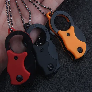 CS Go Karambit Pocket Keychain سكين البقاء على قيد الحياة في الهواء الطلق ، سكاكين التخييم والصيد التكتيكية ، أداة الدفاع عن النفس EDC أفضل 12 سكاكين تمرين كارامبيت مبيعا - رقم 7