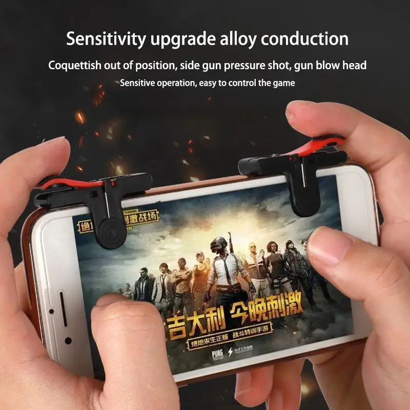 1 paio D9 Controller di gioco Mobile Gamepad Trigger Fire Aim Button Key Control L1 R1 Shooter Joystick cellulare Trigger per PUBG