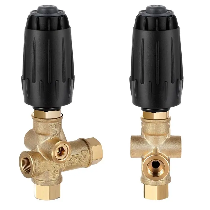 

Y51A-Vrt3-310 Разгрузочный клапан для мойки высокого давления, черная пружина, выпуск 3/8 дюйма F, 10,5 макс. галлонов в минуту (40 л/мин), 4500 фунтов на квадратный дюйм для насоса AR