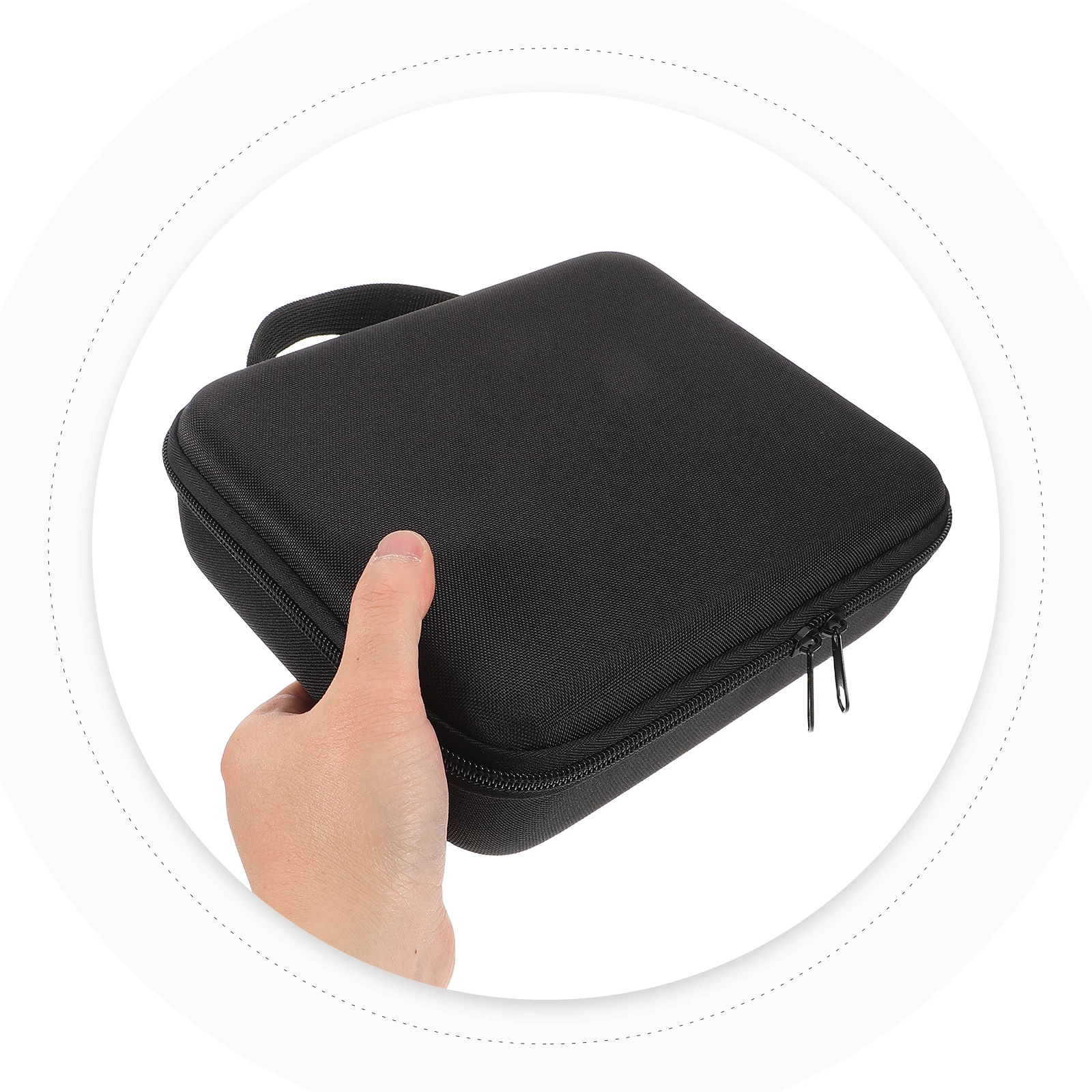 

New Car Storage Box for Vacuum Air Pump Compact Organizer Case with Carry Handle Portable Travel Container Black