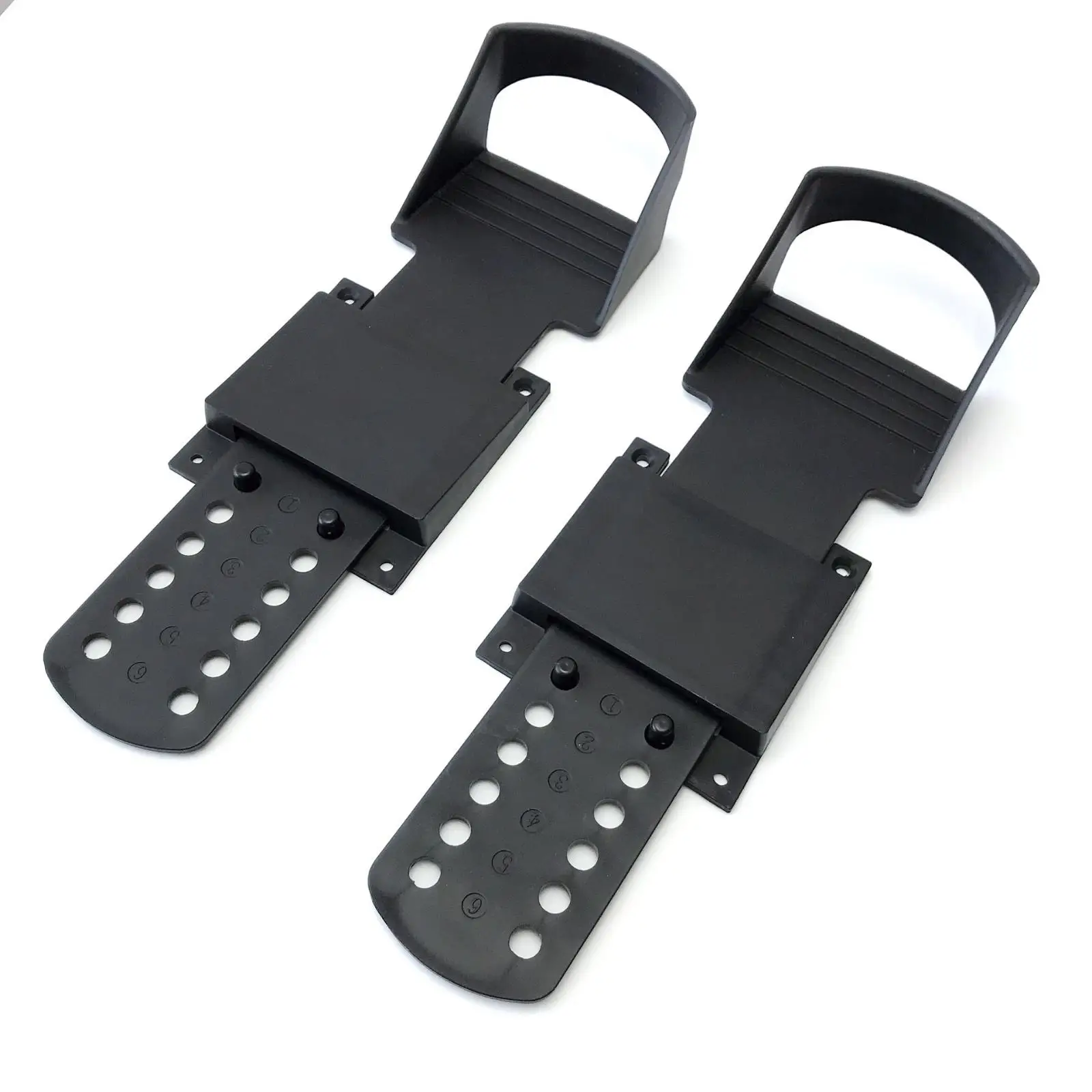 Rowing Machine Footplate with Heel Cup Perforated Rower Foot Pedal Sturdy