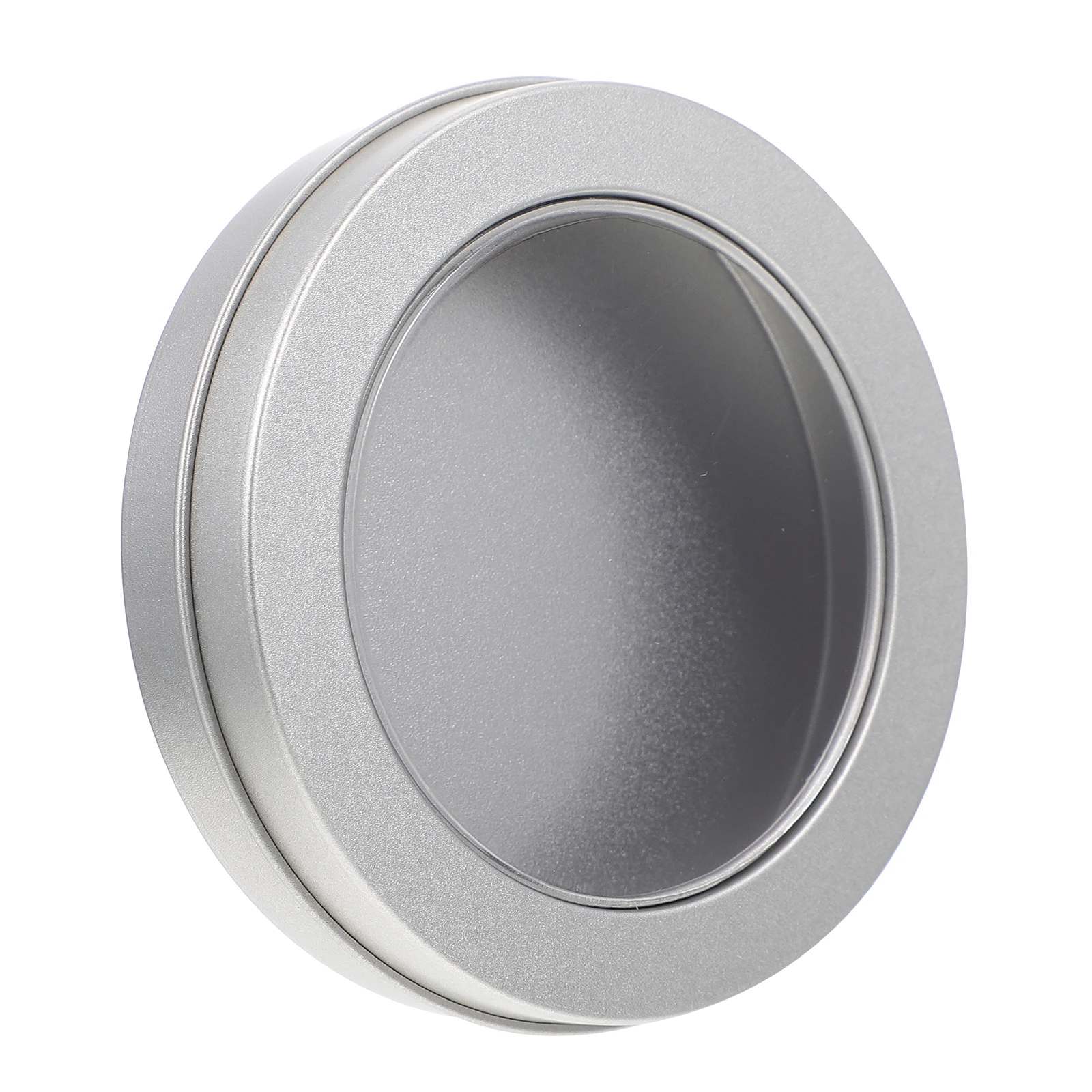 

1Pcs Food Grade Tinplate Round Box Window Candy Cake Container Jewelry Sundries Organizer Storage Case Candy Cake Box