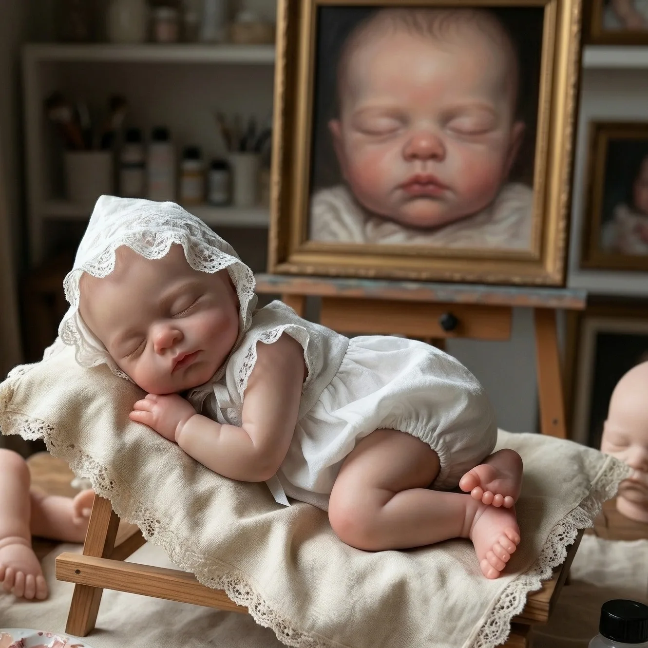 

13-дюймовая мягкая силиконовая кукла Bebe Reborn, милая кукла-младенец ручной работы для девочек, подарок на день рождения