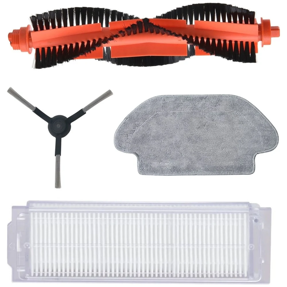 Compatible for Mijia STYJ02YM Viomi V2 Pro V3 SE Hepa Vacuum Cleaner Side Brush Mop Renewal Set