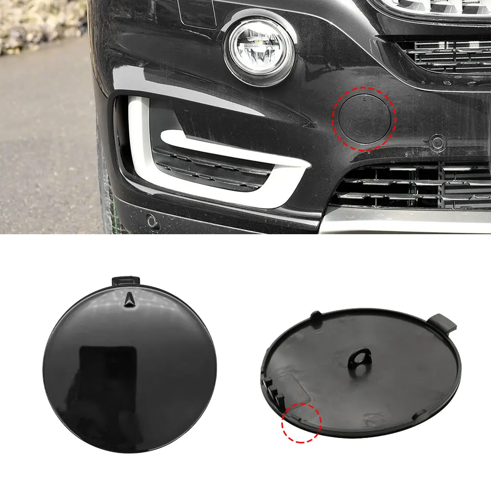 Car Front Bumper Trailer Hook Tow Cover Cap Replacement Accessory Black White For BMW F15 X5 2014-2018 51117378591