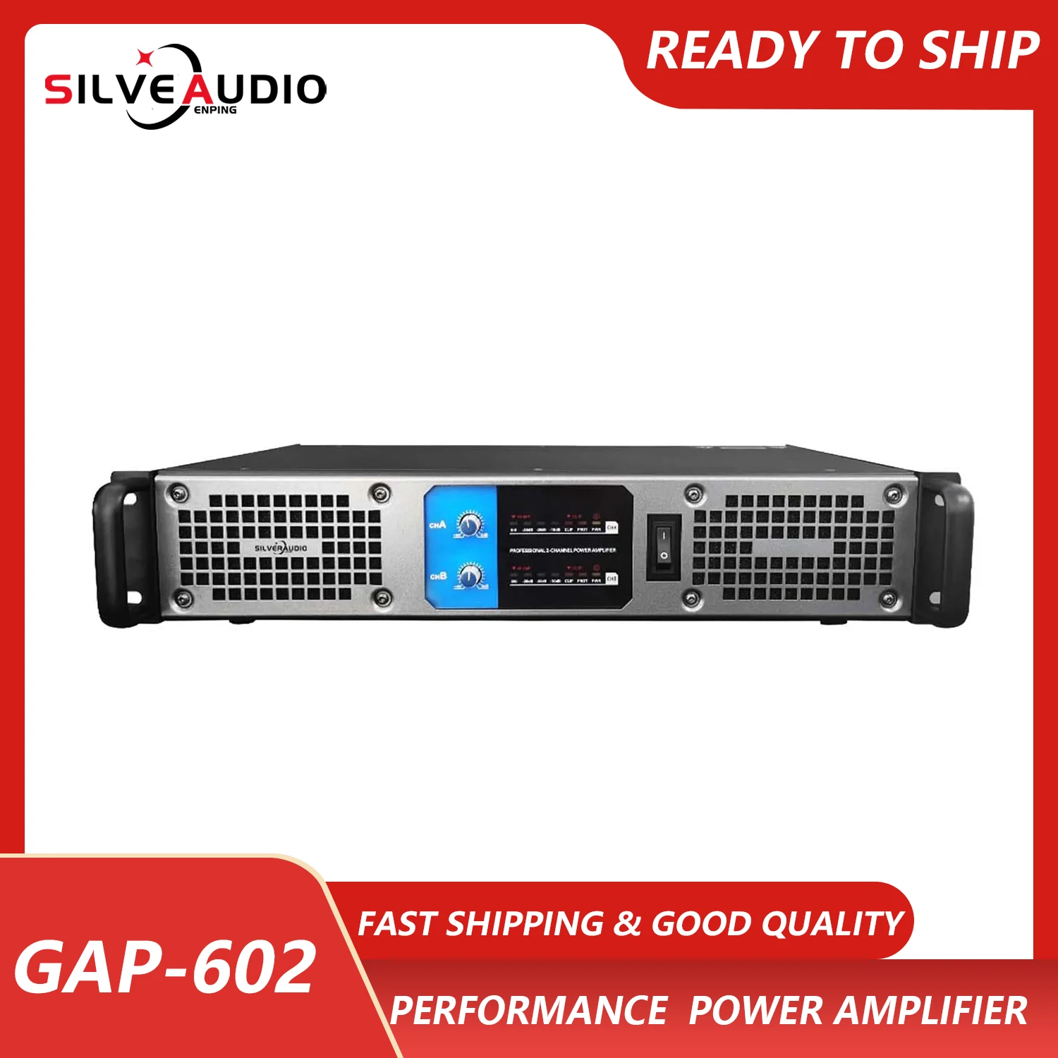 

GAP-602 Digital Amplifier Professional 600W 2-channel KTV Stage Attention Church Powerful Amplifier