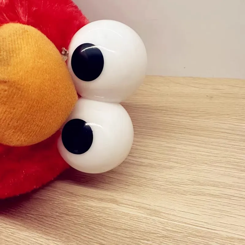 دمية قطيفة لطيفة للغاية للتعليم المبكر باللغة الإنجليزية دمية إيمو حمراء مع لعبة هزازة صوتية من القطيفة هدية تذكارية