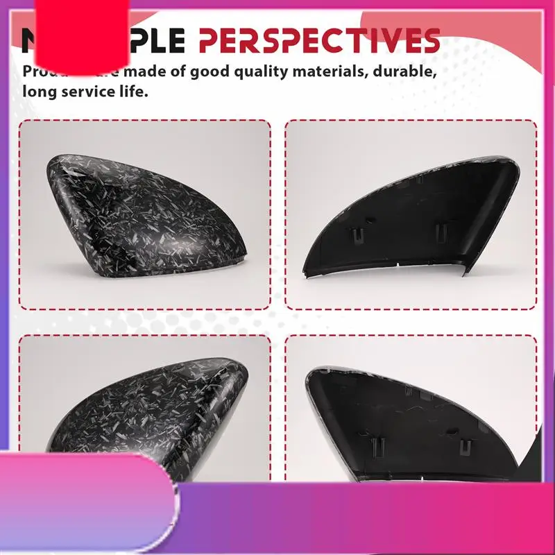 

Car Forged Carbon Pattern Side Wing Mirror Cover For Golf 7 MK7 7.5 GTD R GTE VII Cap E-Golf Sportsvan 2013-2019-Y79A