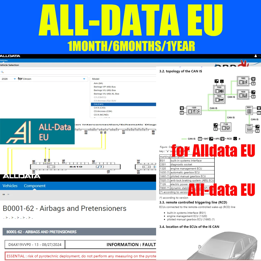 2026 Online Account for Alldata Car-data Newest Car Repair Software for F-ord PTS Hay-nes Support Mobile/PC Login Full Version