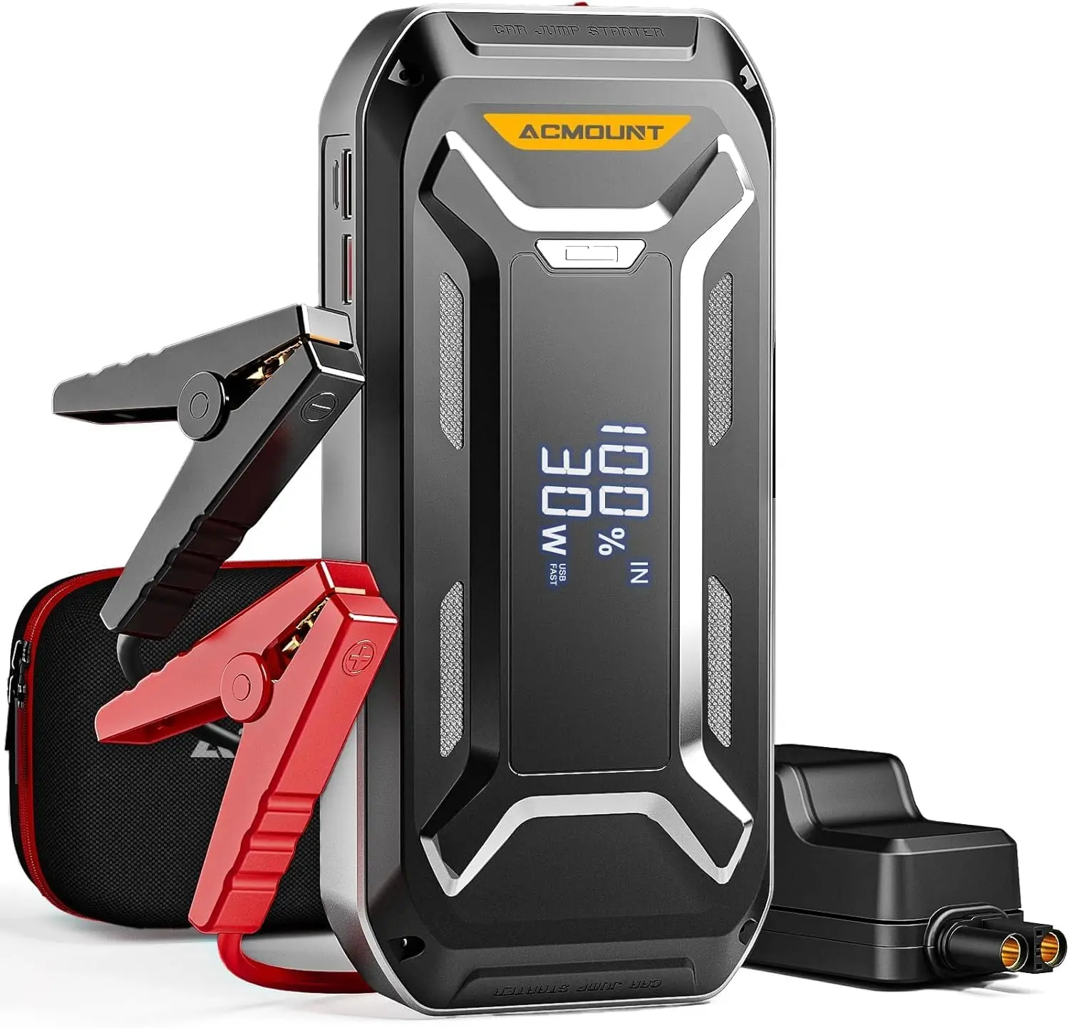 ACMOUNT 12V Portable Battery Charger Jump Starter,5000A Peak Jump Starter Battery Pack,USB Quick Charge and LED Light