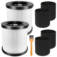 A44F-2 Pack DCV5801H HEPA Filter Compatible Foe DEWALT DCV580H, DCV581H 20V MAX Wet/Dry Vacuum