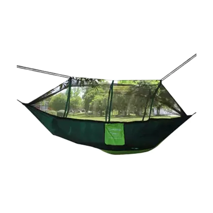 

Summer Hanging Tree Hammock With Mosquito Net Heavy Duty Parachute Nylon Hammock With Bug Mesh For Outdoor Camping